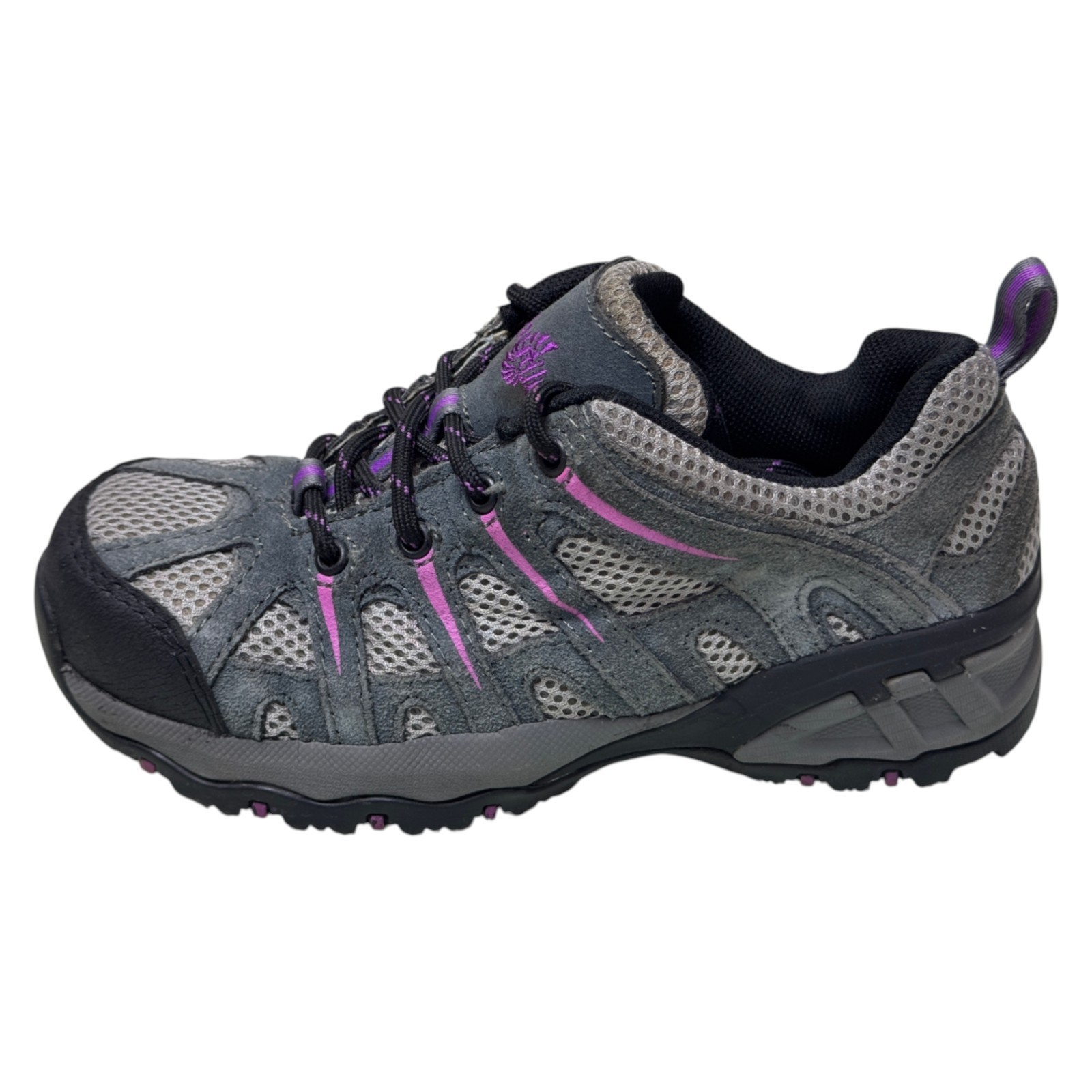 NAUTILUS SAFETY FOOTWEAR Women’s Gray/Lavender Composite Toe Work Shoe N1754, 6M