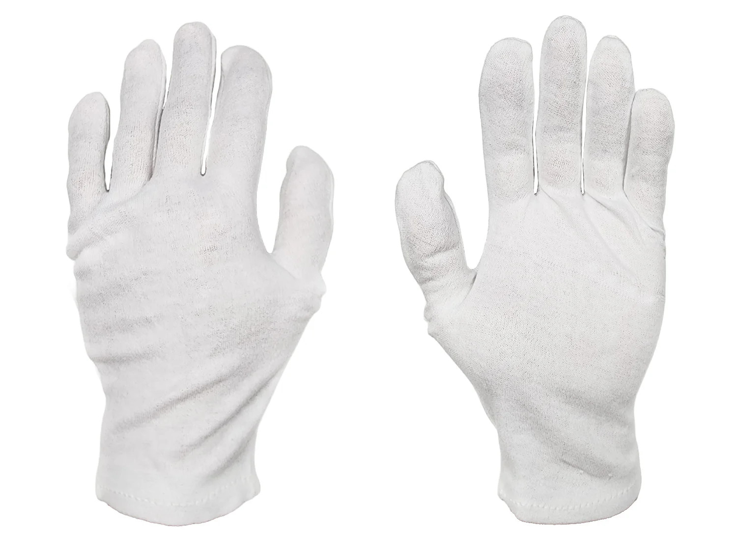 🧤 [1 Dozen Pairs] Cotton – Heavy Weight Lisle Cotton Glove – White Inspection
