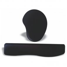 Kit Mousepad + Apoio Ergonômico Teclado Espuma